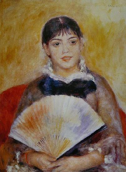 Pierre-Auguste Renoir Femme a l'eventail oil painting image